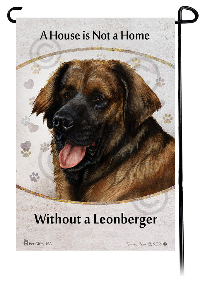Leonberger House Is Not A Home Garden Flag