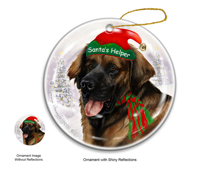 Leonberger - Santa's Helper Ornament