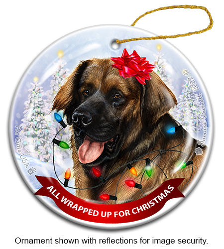 Leonberger All Wrapped Up Ornament