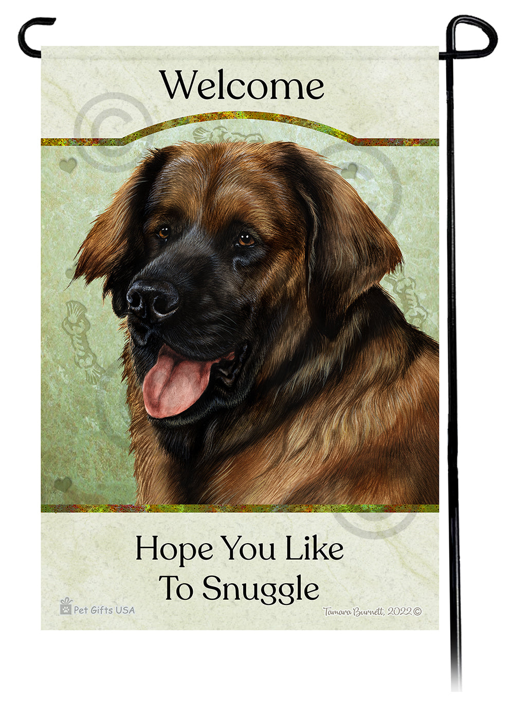 Leonberger Hope You Like To Snuggle Garden Flags