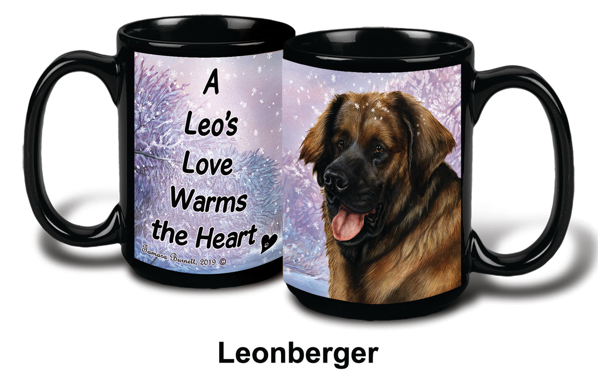 Leonberger Winter Mug 15 oz