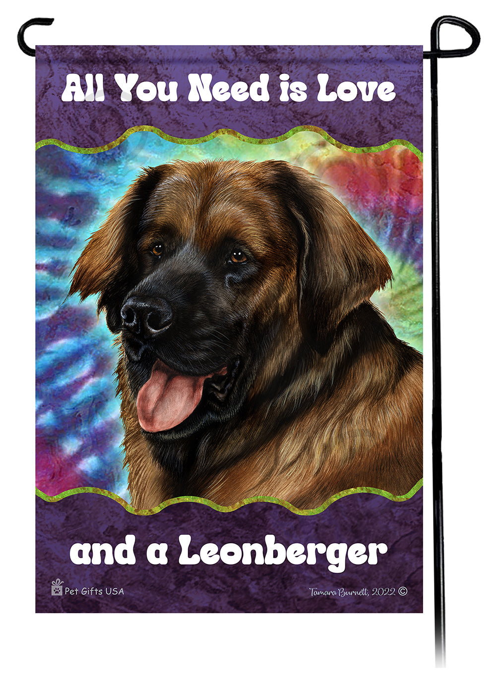 Leonberger All You Need Is Love Garden Flags