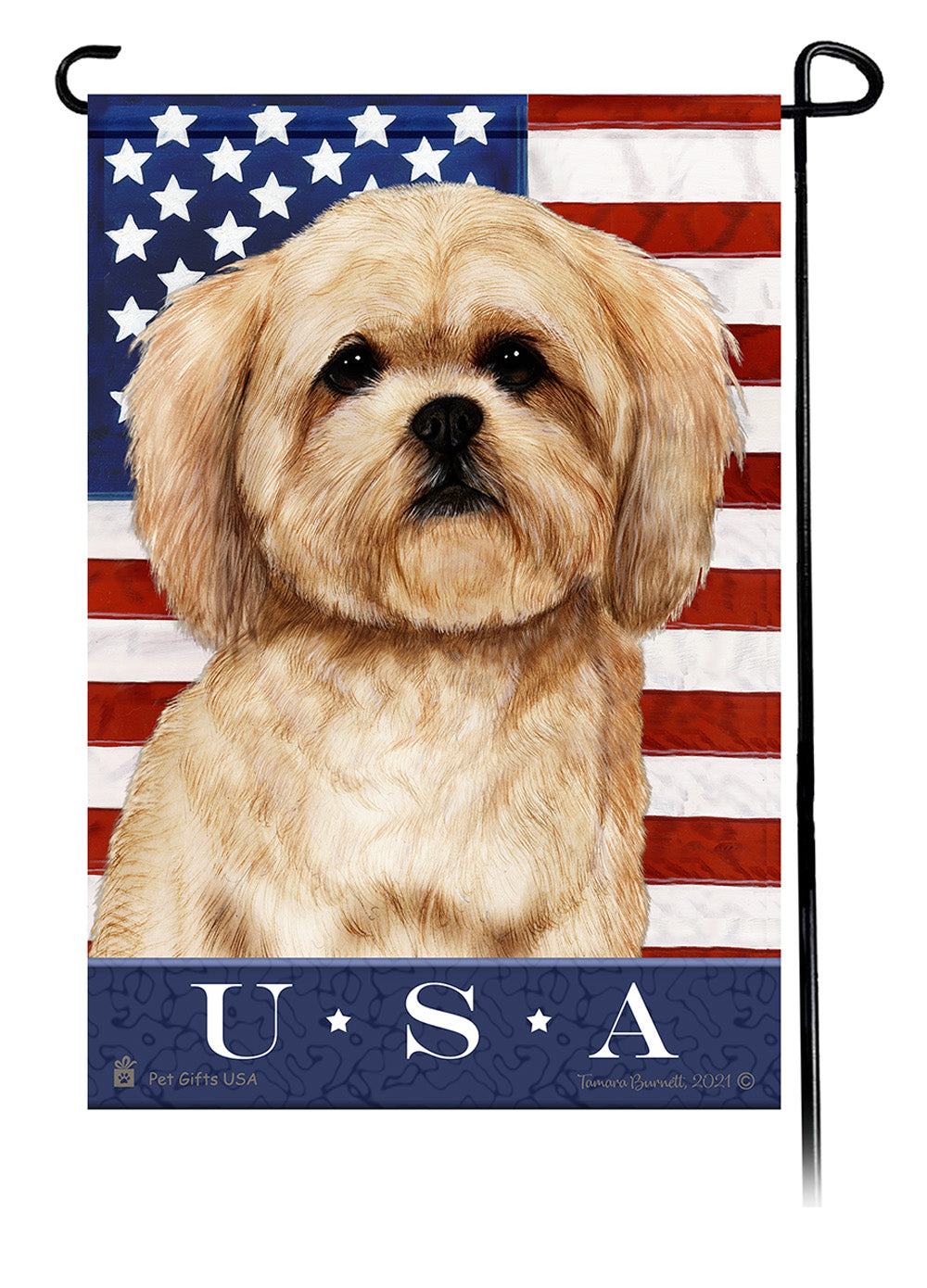 Lhasa Apso True Blue - Garden Flag