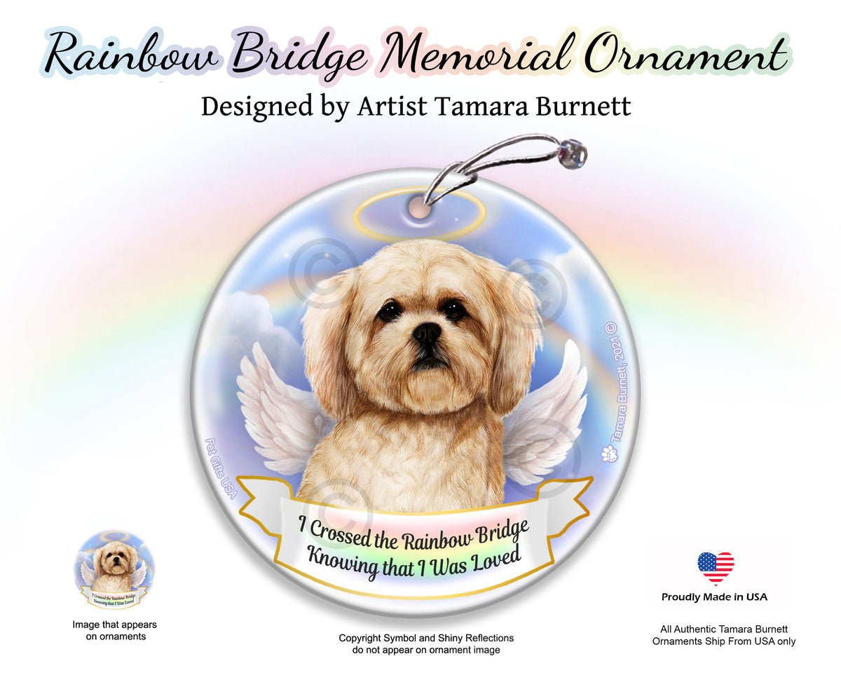 Lhaso Apso Rainbow Bridge Memorial Ornament