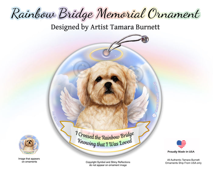 Lhaso Apso Rainbow Bridge Memorial Ornament