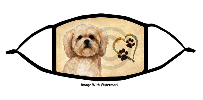 Lhasa Apso (Cream) Face Mask