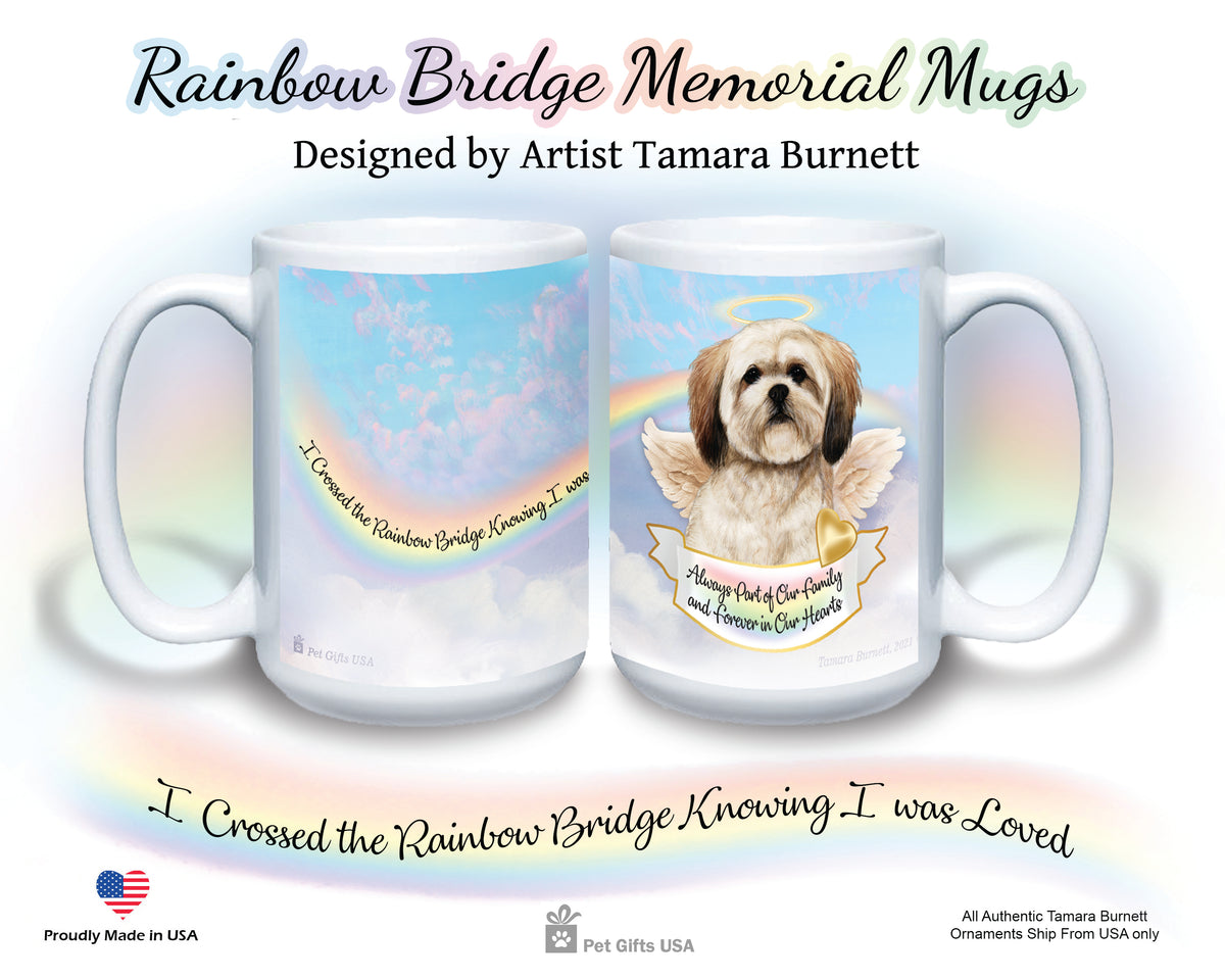 Lhasa Apso Brown Memorial Mug 15 oz