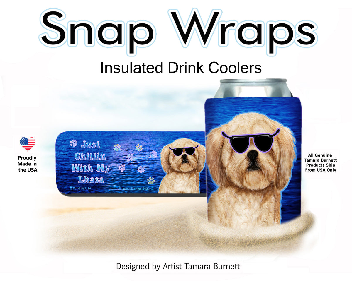 Lhasa Apso Cream Snap Wrap Cozy