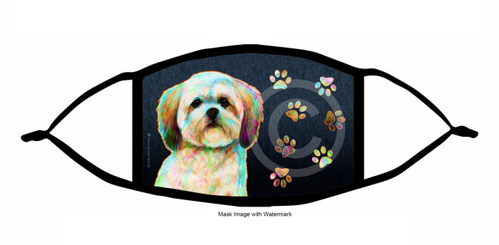 Lhasa Apso (Cream Sable) Face Mask