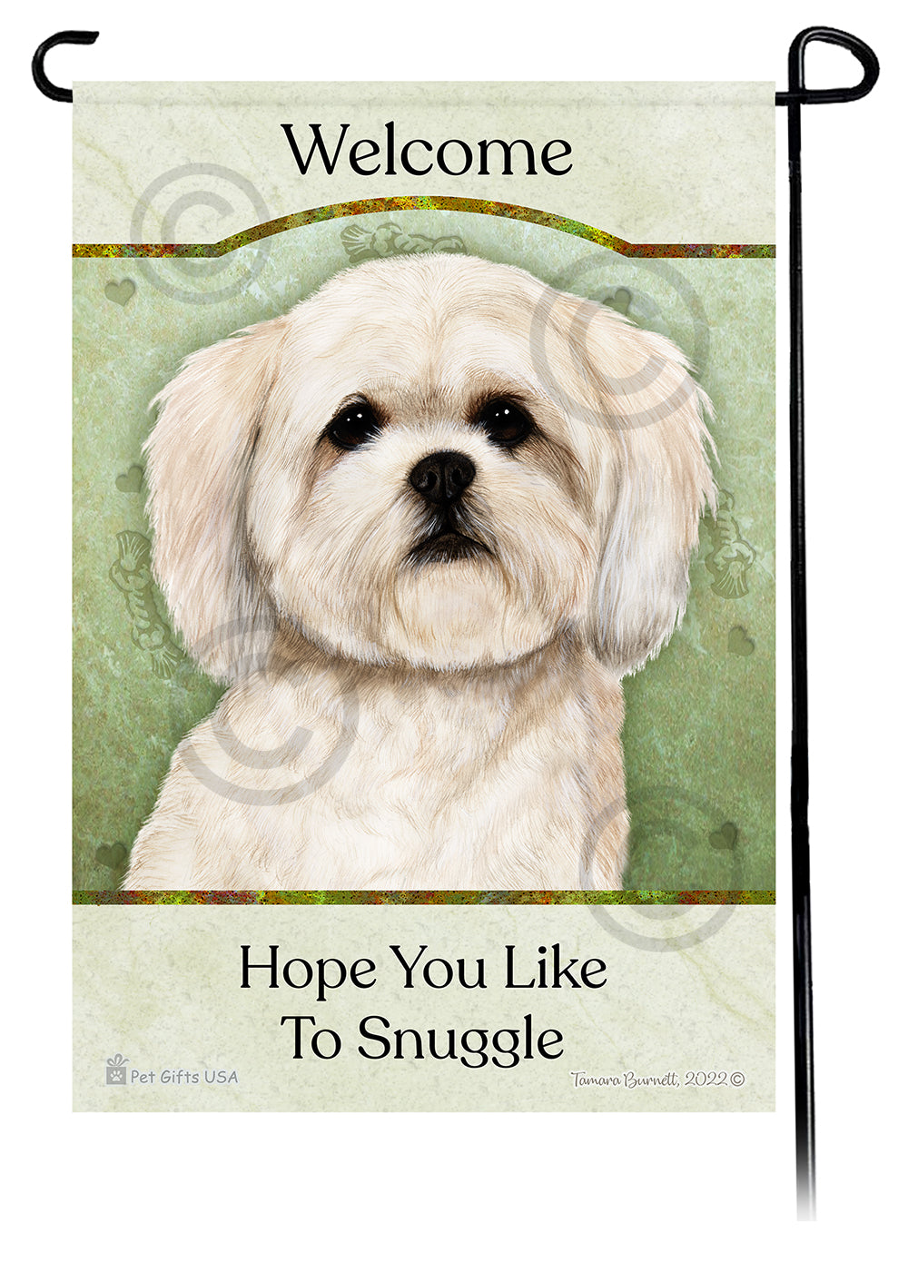 Lhasa Apso Hope You Like To Snuggle - Garden Flag