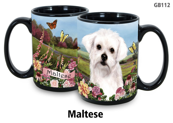 Maltese - Garden Party Fun Mug 15 oz