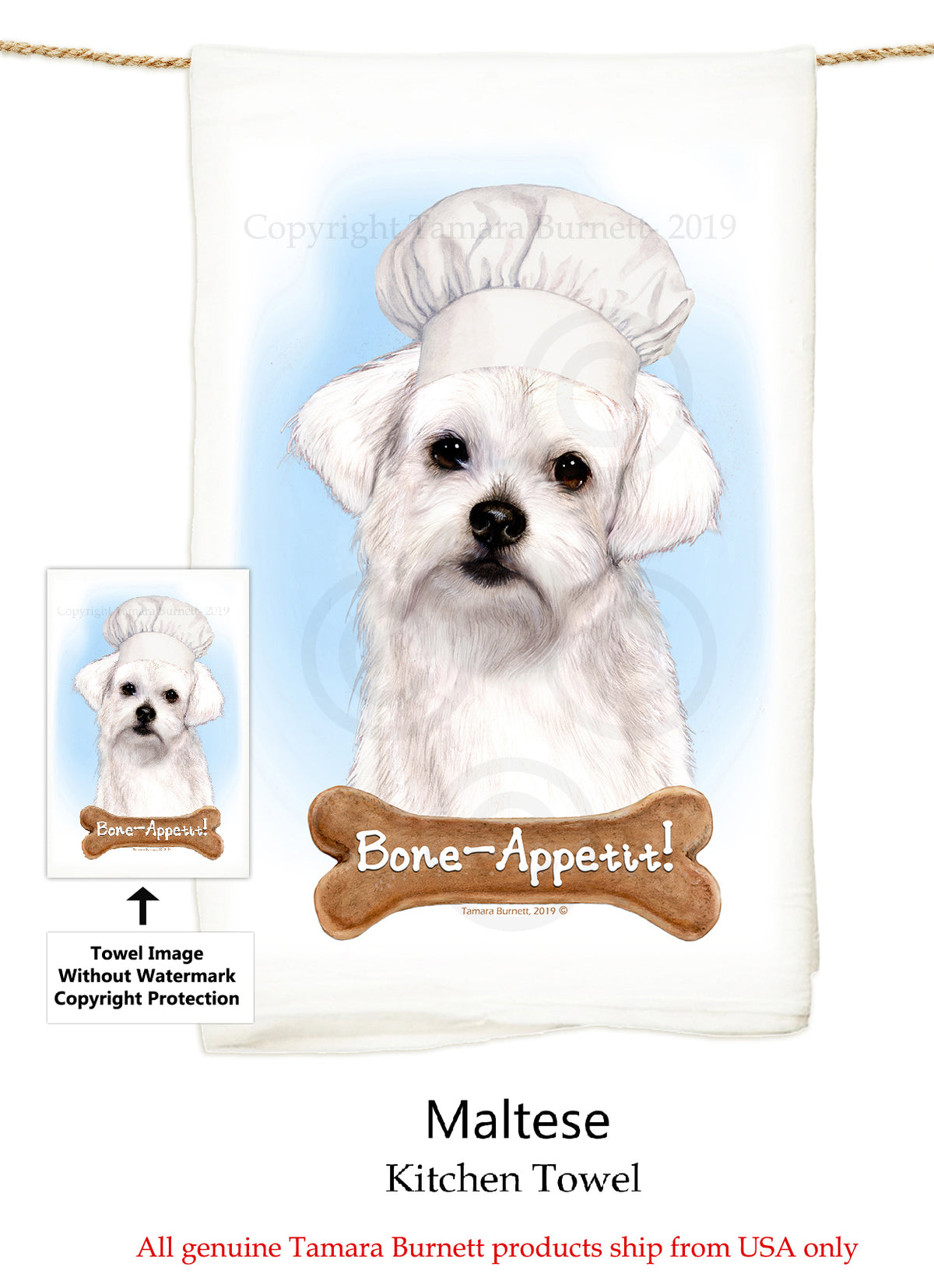 Maltese Flour Sack Towel