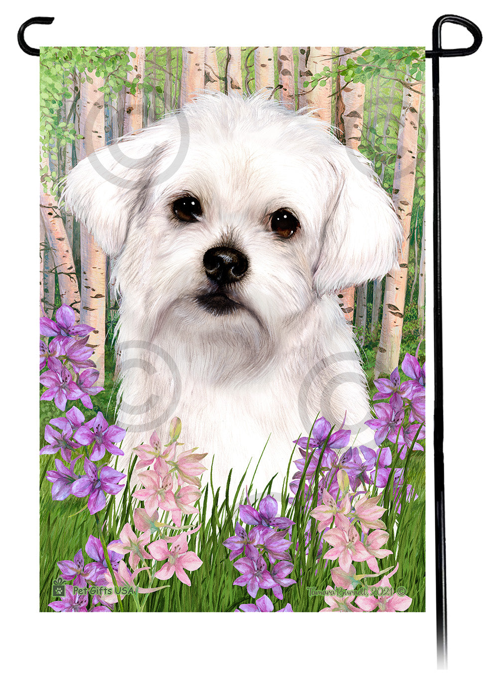 Maltese Spring Flowers - Garden Flag