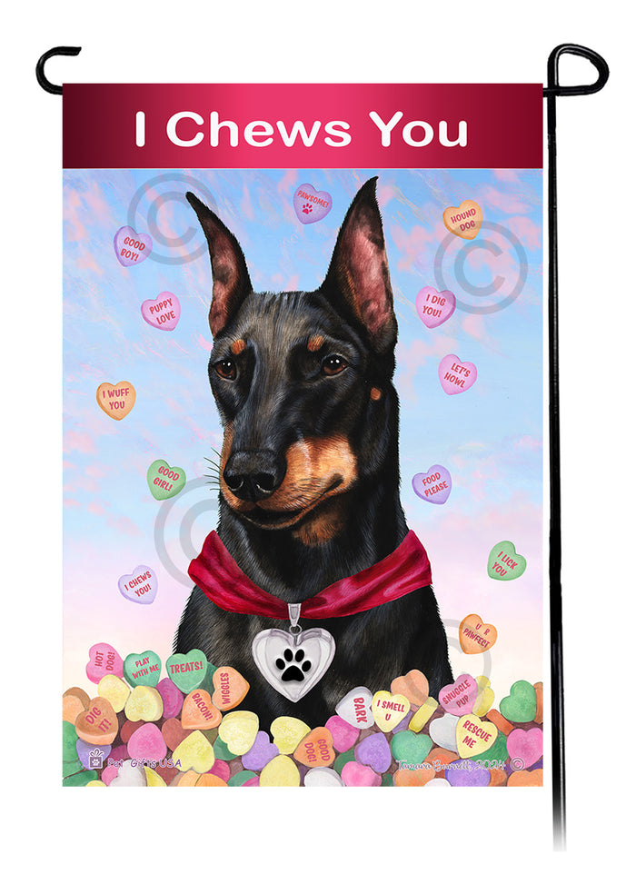 Manchester Terrier Valentine Sweetheart Garden Flags