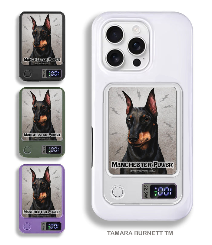 Manchester Terrier Phone Bank Wireless Charger