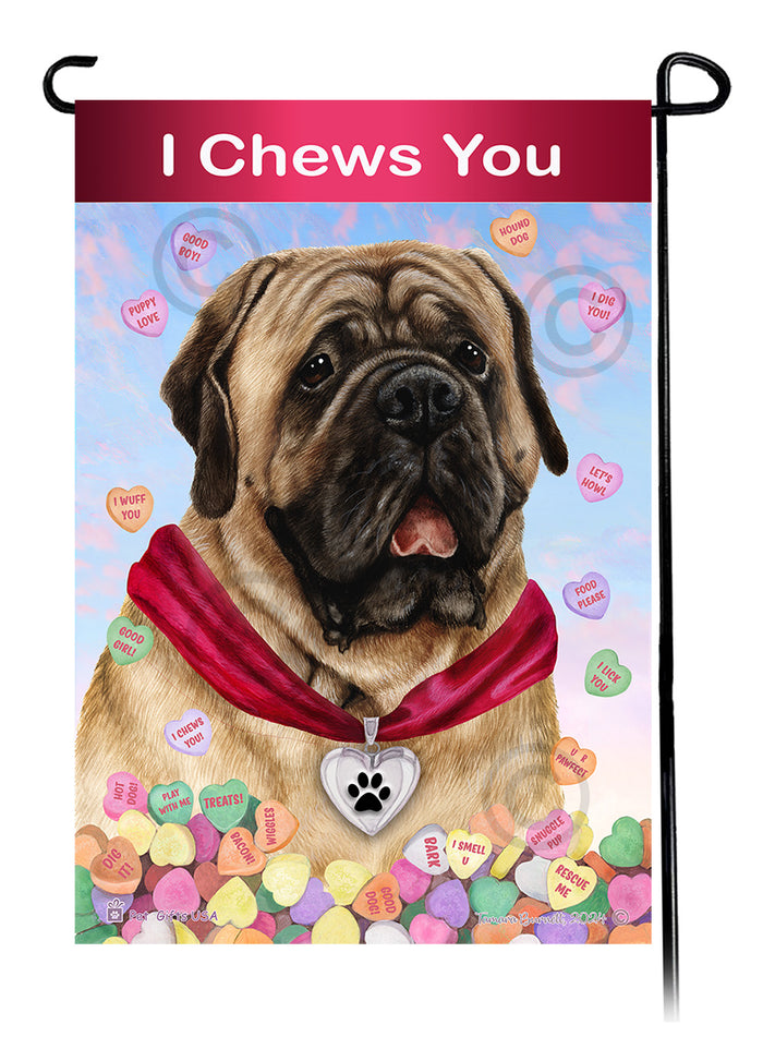 Mastiff Valentine Sweetheart Garden Flags