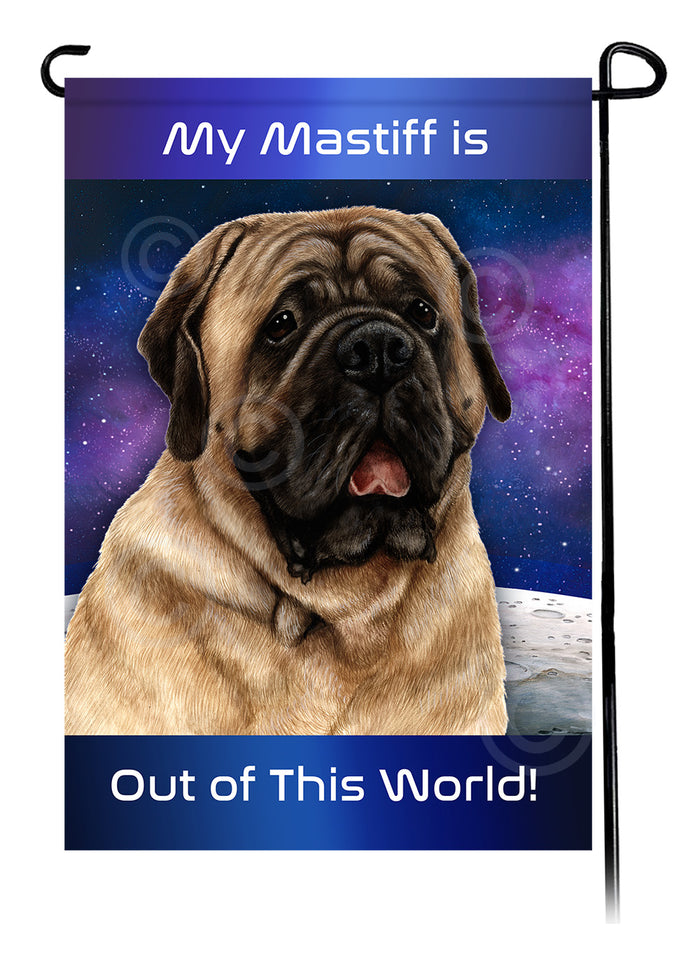 Mastiff Out Of This World Garden Flags