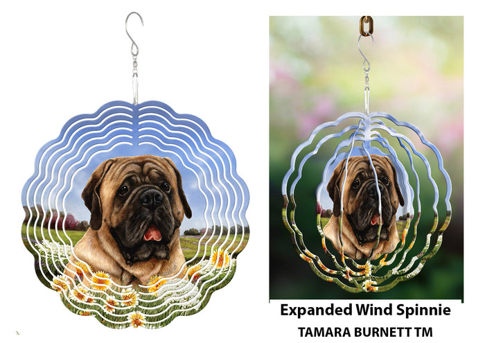 Mastiff Fawn Wind Spinner