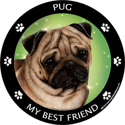 Pug My Best Friend Magnets