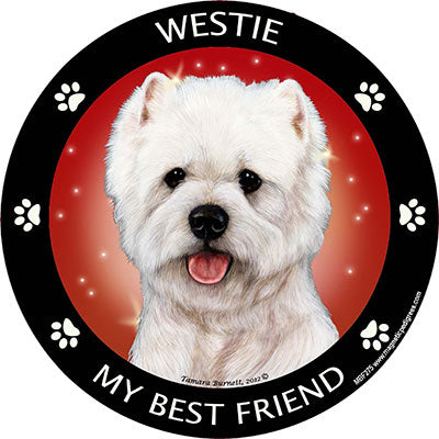 West Highland Terrier My Best Friend Magnets