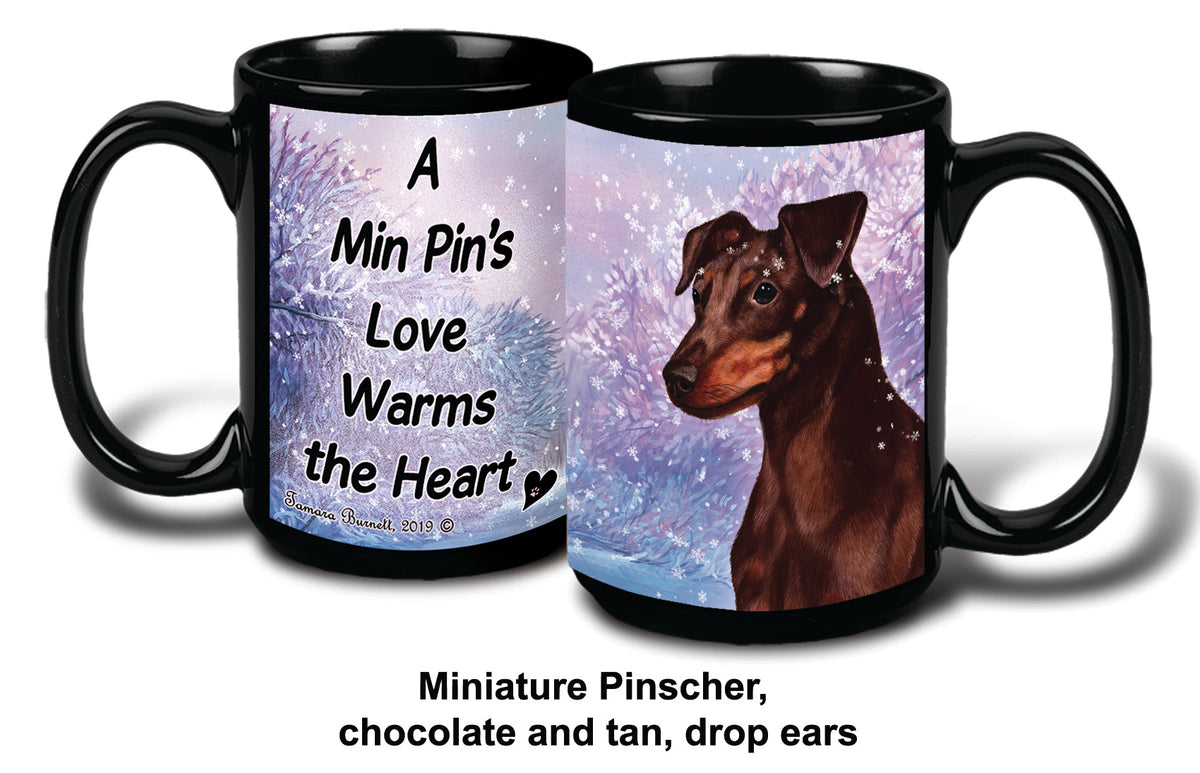 Min Pin Uncrop Choc Winter Mug 15 oz