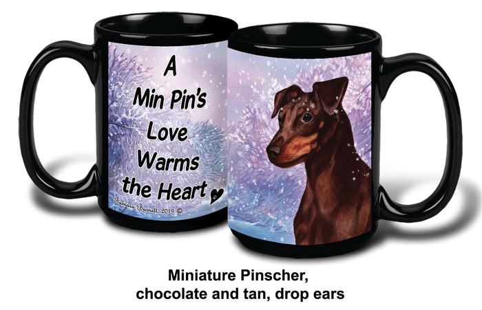 Min Pin Uncrop Choc Winter Mug 15 oz