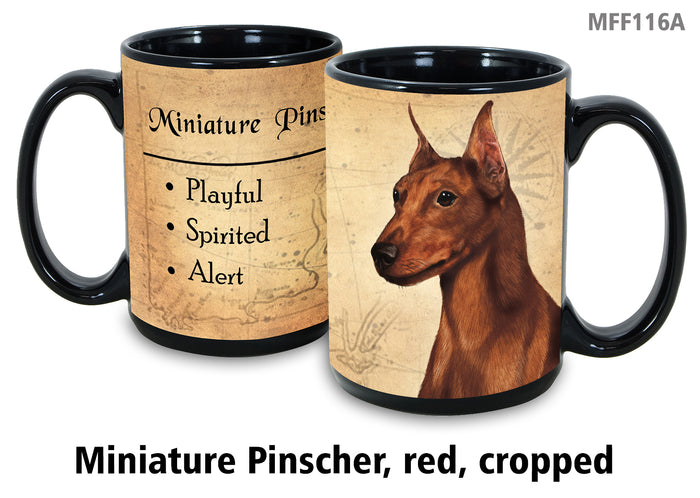 Miniature Pinscher (Red) - My Faithful Friends Mug 15 oz
