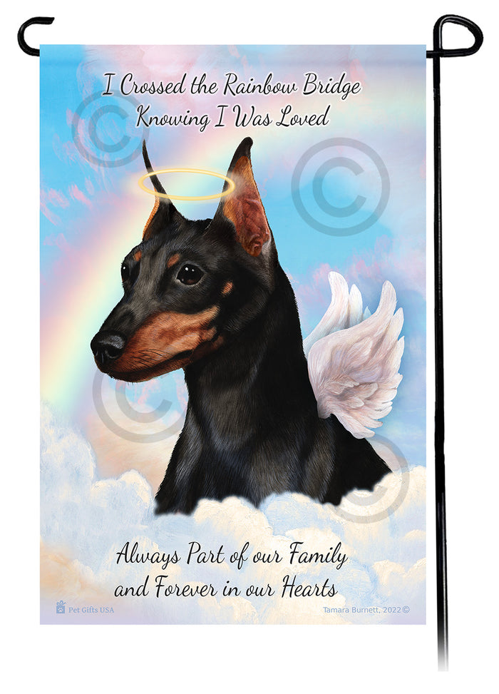 Miniature Pinscher Memorial Garden Flags