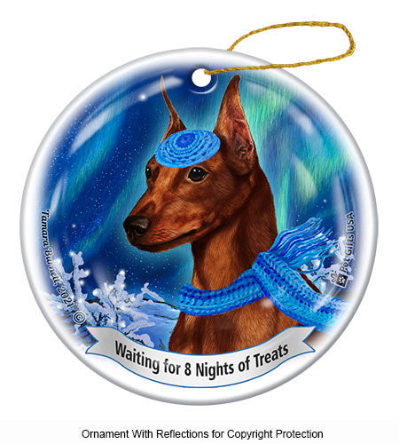 Min Pin Cropped Red Ornament
