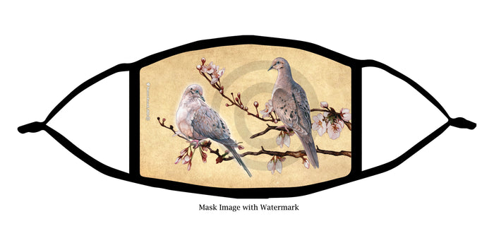 Mourning Dove (Grey) Face Mask