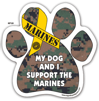  Military Paw Shaped Magnets