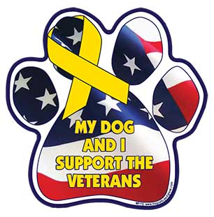  Military Paw Shaped Magnets