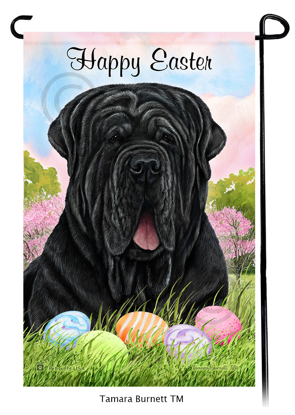 Mastiff Happy Easter - Garden Flag