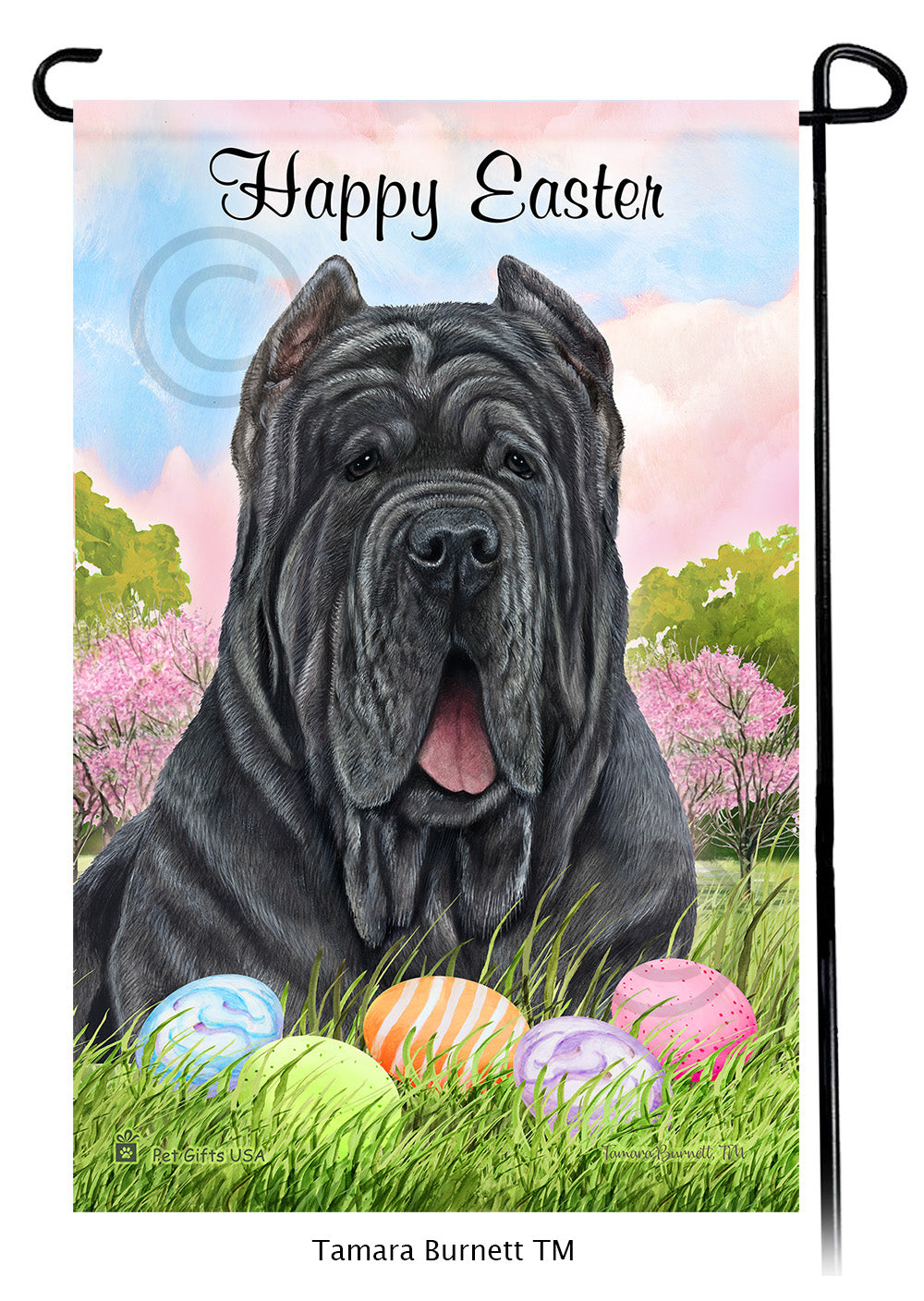 Mastiff Happy Easter - Garden Flag