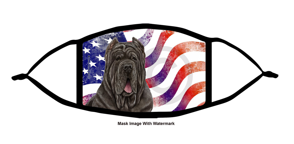 Neapolitan Mastiff (Tawny, Cropped) Face Mask
