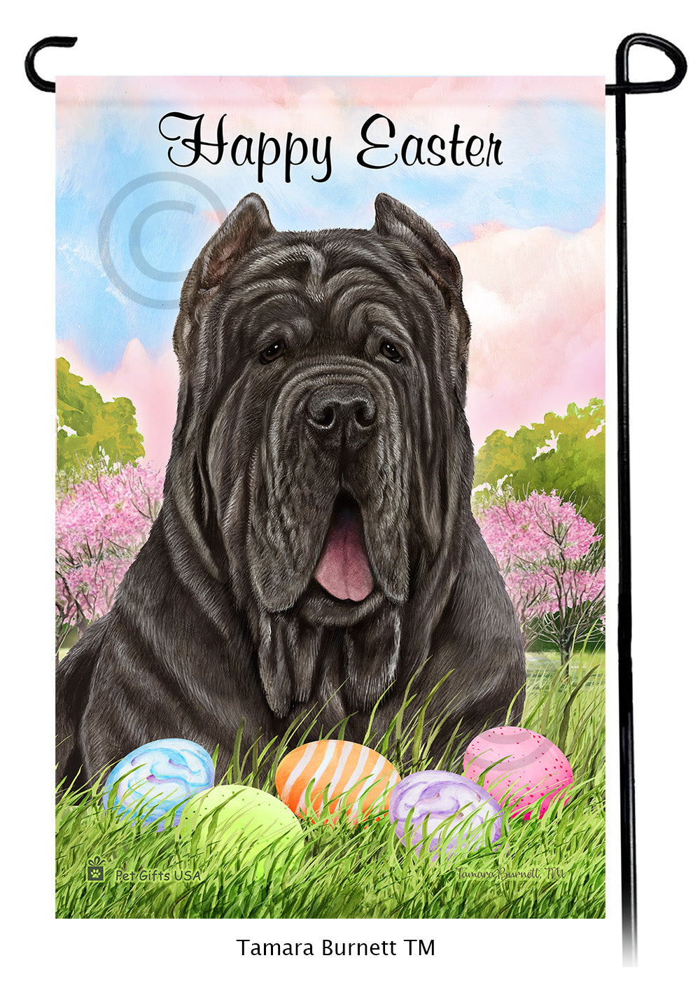 Mastiff Happy Easter - Garden Flag