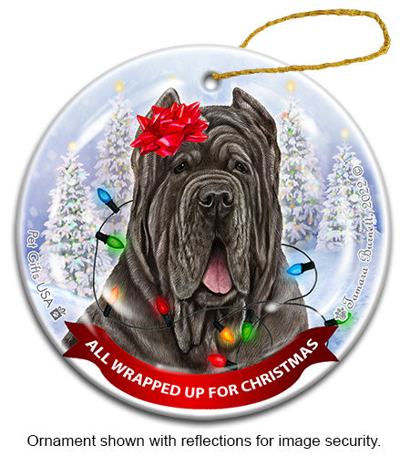 Neapolitan Mastiff Cropped Tawny Ornament