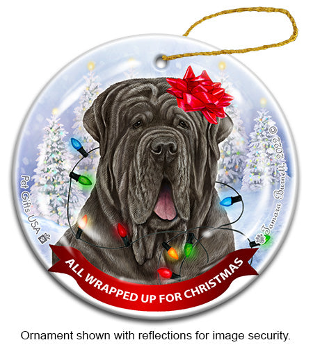 Neapolitan Mastiff Uncropped Tawny Ornament