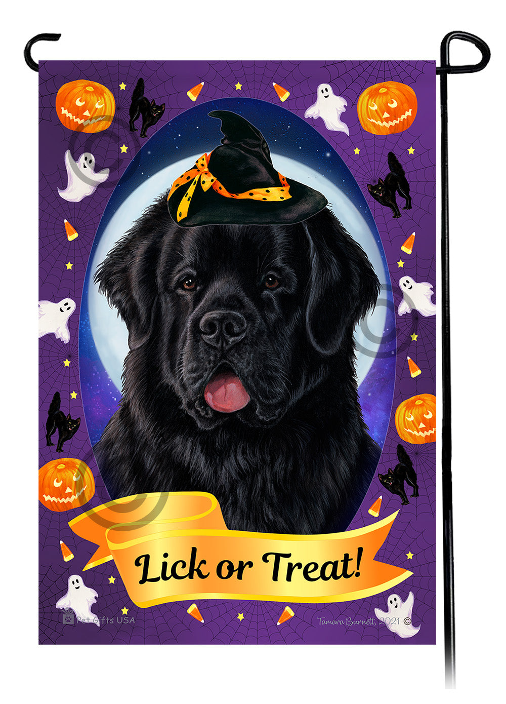 Newfoundland Halloween Howls Garden Flags