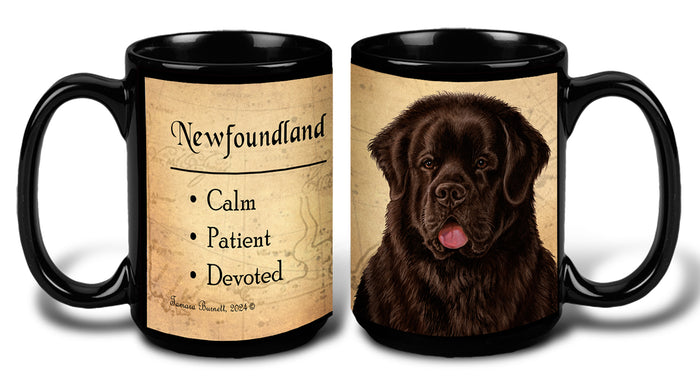 Newfoundland (Chocolate) - My Faithful Friends Mug 15 oz