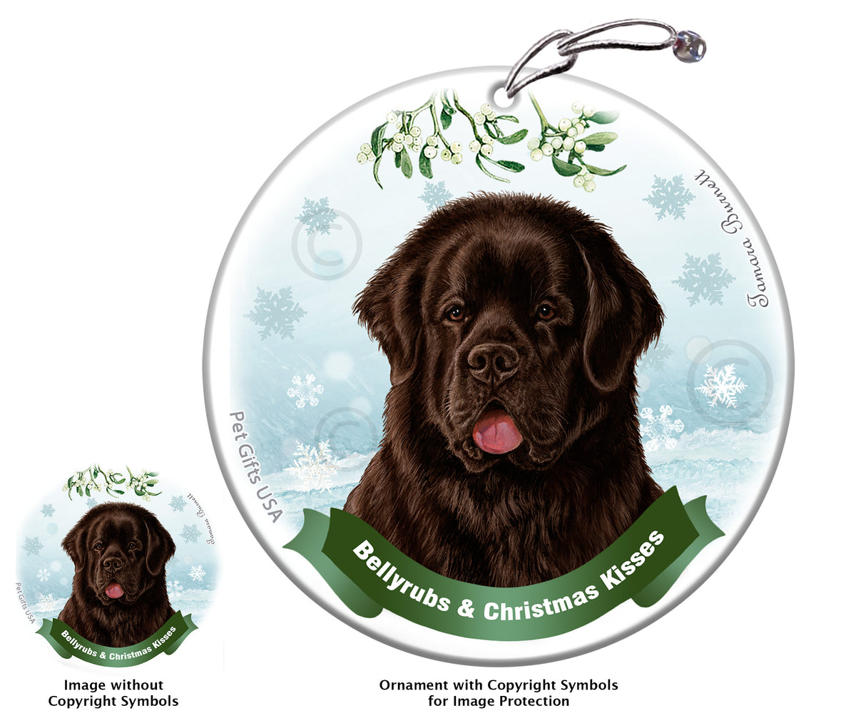 Newfoundland Chocolate Ornament