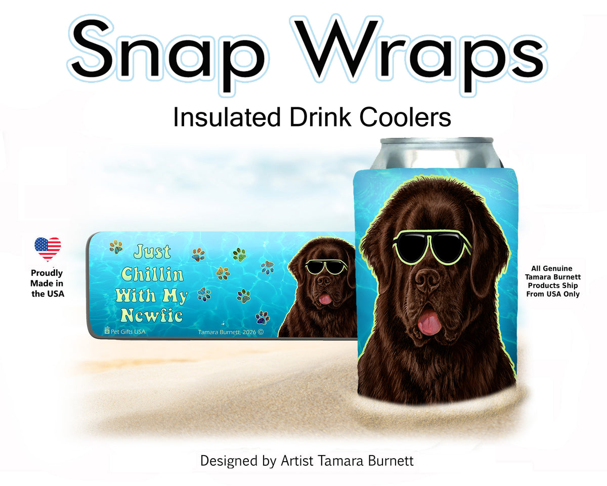 Newfoundland Chocolate Snap Wrap Cozy