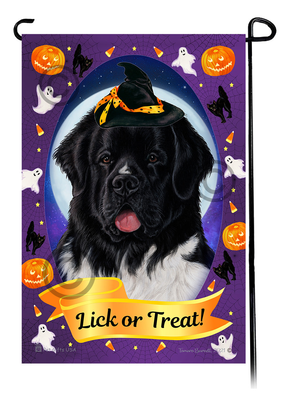 Newfoundland Halloween Howls - Garden Flag