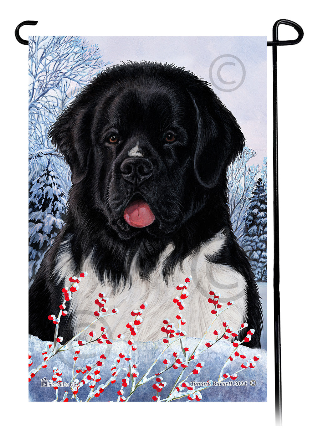  Winterberries Garden Flags