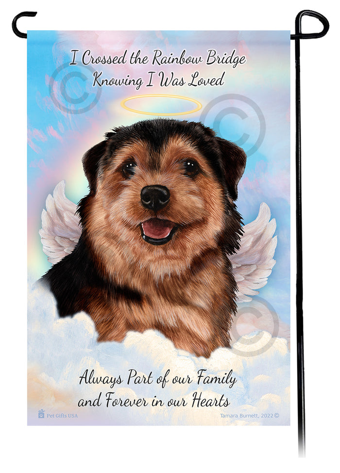 Norfolk Terrier Memorial Garden Flags