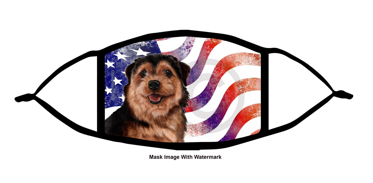 Norfolk Terrier (Black and Tan) Face Mask
