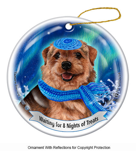 Norfolk Terrier Hanukkah Ornament