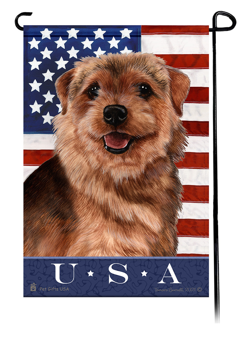 Norfolk Terrier True Blue - Garden Flag
