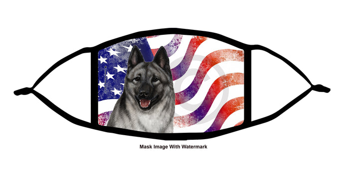 Norwegian Elkhound Face Mask