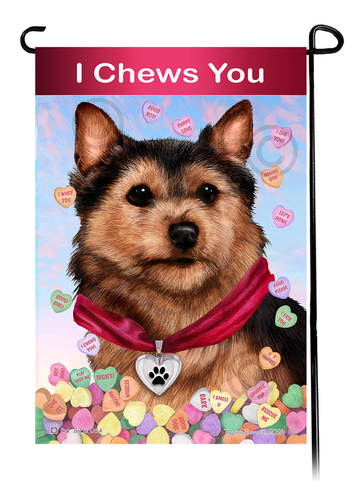 Norwich Terrier Valentine Sweetheart Garden Flags